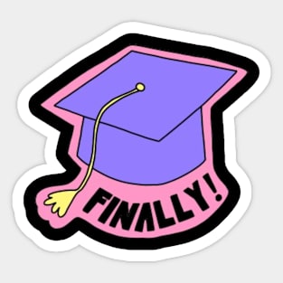 Finally Graduation 2024 Sticker